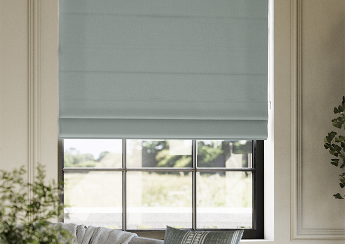 Astoria, Glacier Blue - Roman Blind - Image 5